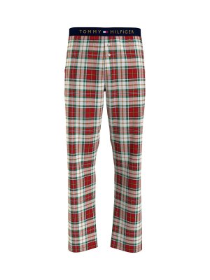 Фланелевые пижамные брюки , красный/мульти Tommy Hilfiger