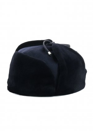 Кашемировая шапка STEFANO RICCI. Цвет: синий
