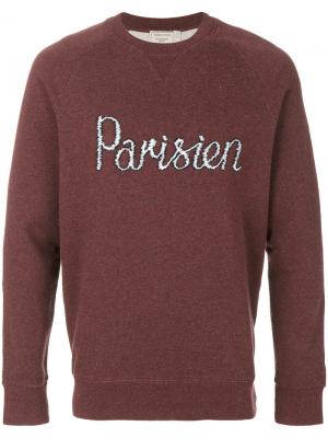 Parisien sweatshirt Maison Kitsuné. Цвет: красный