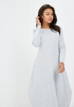 Платье Awama. Цвет: серый
