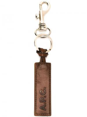 Брелки и цепочки для ключей A.P.C.. Цвет: коричневый