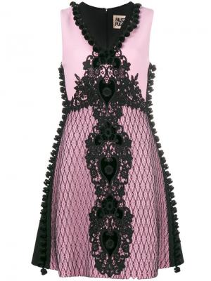 А-образное платье с вышивкой Fausto Puglisi