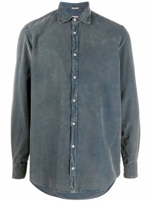 Джинсовая рубашка с длинными рукавами Massimo Alba. Цвет: синий