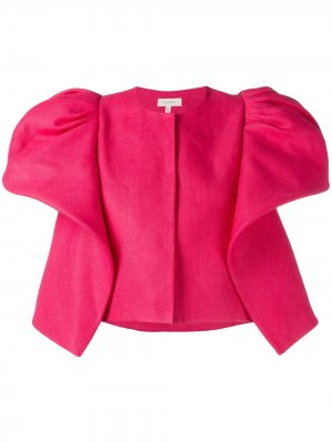 Пиджак со структурированными плечами Delpozo. Цвет: розовый