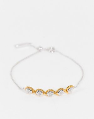 Веревочный браслет серебристого и золотистого цветов -Золотистый Olivia Burton