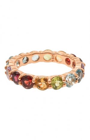 Кольцо-радуга из камней Secrets jewelry. Цвет: разноцветный