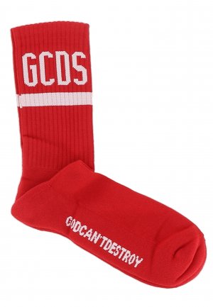 Носки GCDS. Цвет: красный