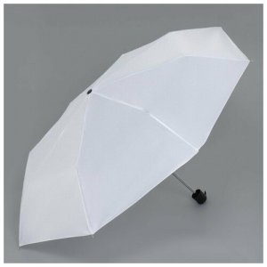 Мини-зонт , механика, 3 сложения, 8 спиц, мультиколор, белый Queen Fair. Цвет: микс/белый