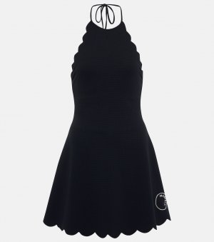 Теннисное мини-платье Bianca с вырезом халтер, черный Marysia