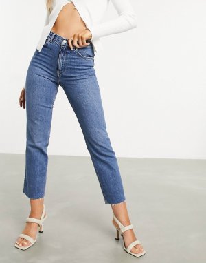 Укороченные расклешенные джинсы с высокой посадкой ASOS DESIGN