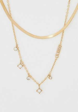 Колье Guess. Цвет: золотой