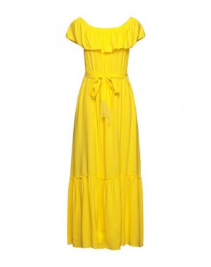 Длинное платье CAFèNOIR. Цвет: желтый
