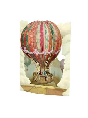 Объемная открытка  Воздушный шар Даринчи. Цвет: красный