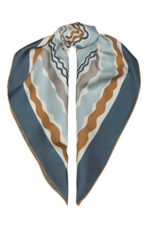 Шелковый платок La Murrina Loro Piana. Цвет: голубой