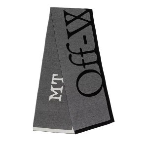 Шарф wo jacq pixel logo rvrs scarf white a , черный Off-White