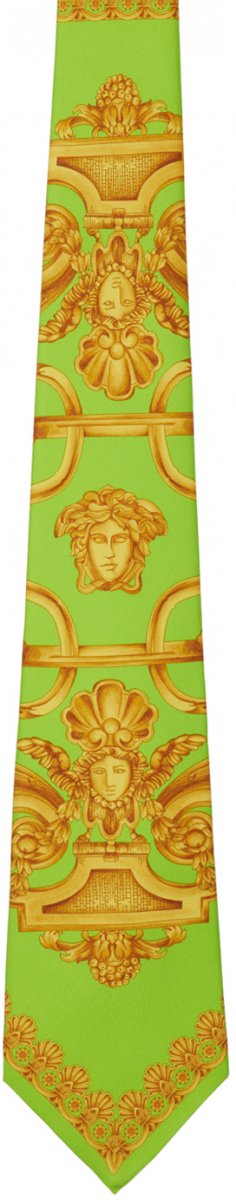 Зеленый галстук Barocco 660 Versace