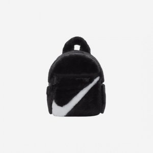 Мини-рюкзак из искусственного меха NSW Futura 365, черный, белый Nike