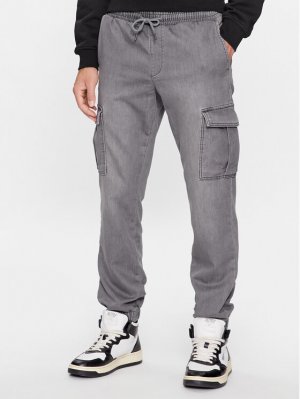 Тканевые брюки стандартного кроя , серый Only & Sons