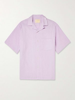 Рубашка из хлопка-пике с трансформируемым воротником PORTUGUESE FLANNEL, фиолетовый Flannel