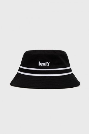 Хлопковая шляпа Levi's, черный Levi's