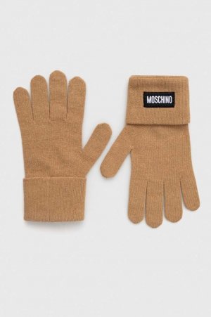 Кашемировые перчатки , коричневый Moschino