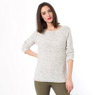 Пуловер меланжевый с длинными рукавами TWIST&TANGO. Цвет: белый/ серый,белый/ синий