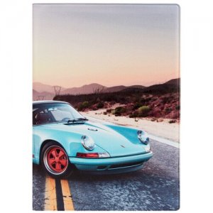 Обложка на автодокументы Porsche blue Kawaii Factory