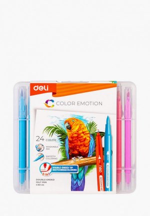Набор фломастеров Deli Color Emotion. Цвет: разноцветный