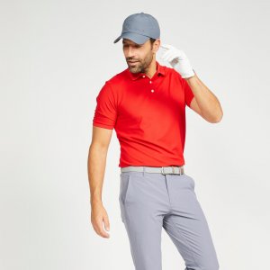 Рубашка-поло с короткими рукавами Decathlon Golf Ww500, красный INESIS