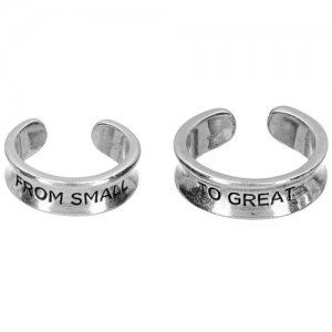 Безразмерные парные кольца От малого к великому, серебро 925 MR0123-Ag925, без размера, 8,5 Amorem