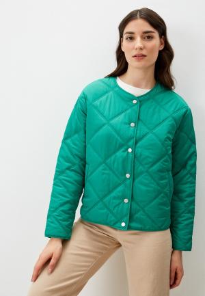 Куртка утепленная Only. Цвет: зеленый