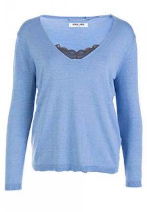 Пуловер MAX&MOI. Цвет: голубой