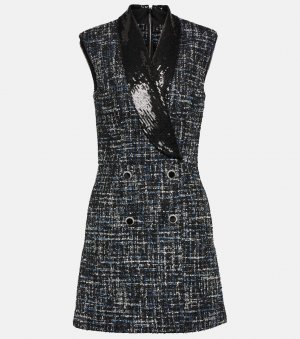 Твидовое мини-платье jacques с декором , мультиколор Rebecca Vallance