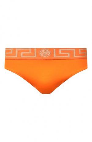 Плавки Versace. Цвет: оранжевый