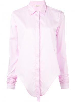 Рубашка с удлиненными рукавами Alix. Цвет: розовый и фиолетовый