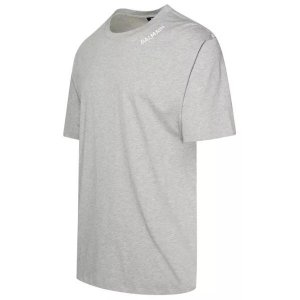 Футболка gray cotton t-shirt , серый Balmain
