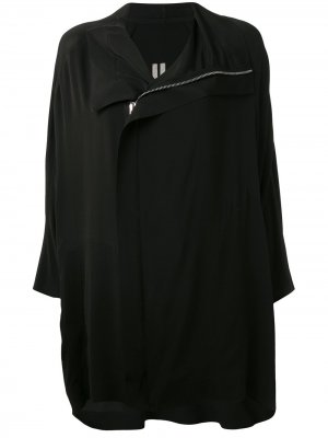 Куртка асимметричного кроя с драпировкой Rick Owens. Цвет: черный