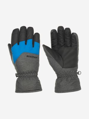Перчатки для мальчиков , Серый, размер 3.5 Ziener. Цвет: серый
