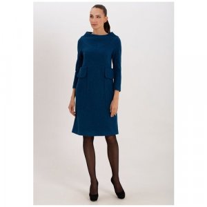 Платье , размер 48, синий Мадам Т. Цвет: синий