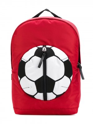 Рюкзак с футбольным мячом Dolce & Gabbana Kids. Цвет: красный
