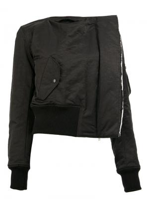 Куртка без воротника Yang Li. Цвет: чёрный