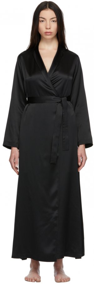 Black Silk Long Robe La Perla. Цвет: 0002 black