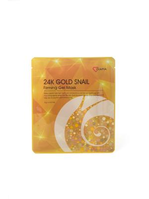 Маска для лица DIAPIA 24K GOLD SNAIL FIRMING GEL MASK, 1 шт. Цвет: желтый
