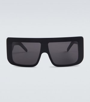 Солнцезащитные очки Documenta в квадратной оправе , черный Rick Owens