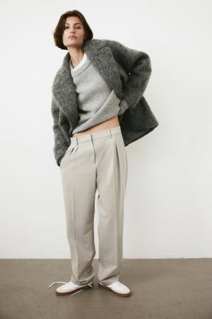 Зауженные брюки , серый H&M