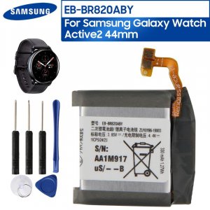 Оригинальный сменный аккумулятор EB-BR820ABY для Galaxy Watch Active 2 Active2 SM-R820 SM-R825, 44 мм, часов, 340 мАч Samsung