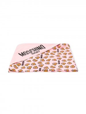 Одеяло с принтом Moschino Kids. Цвет: розовый