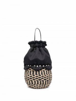 Пляжная сумка-корзина с кулиской Comme Des Garçons Tricot. Цвет: черный