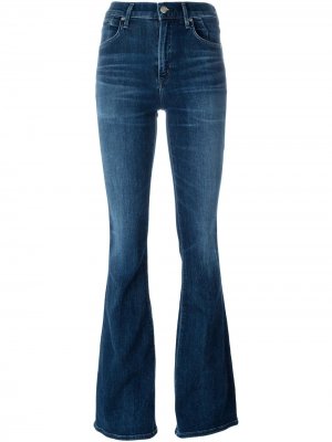 Расклешенные джинсы Fleetwood High Rise Citizens of Humanity. Цвет: синий
