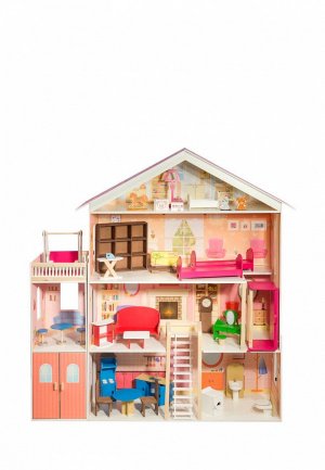 Дом для куклы Paremo Мечта с мебелью 31 предмет, кукол 30 см. Цвет: разноцветный